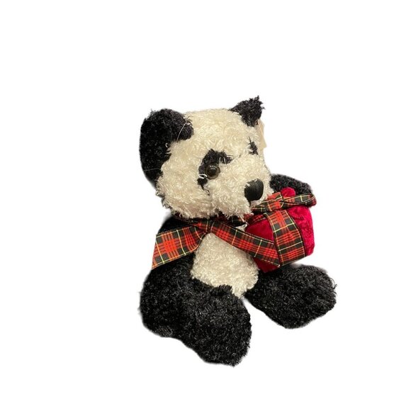 DanDee Collector’s Choice NWT Black White 9 inch Panda Wrapped Gift Plush Bear - Picture 2 of 7